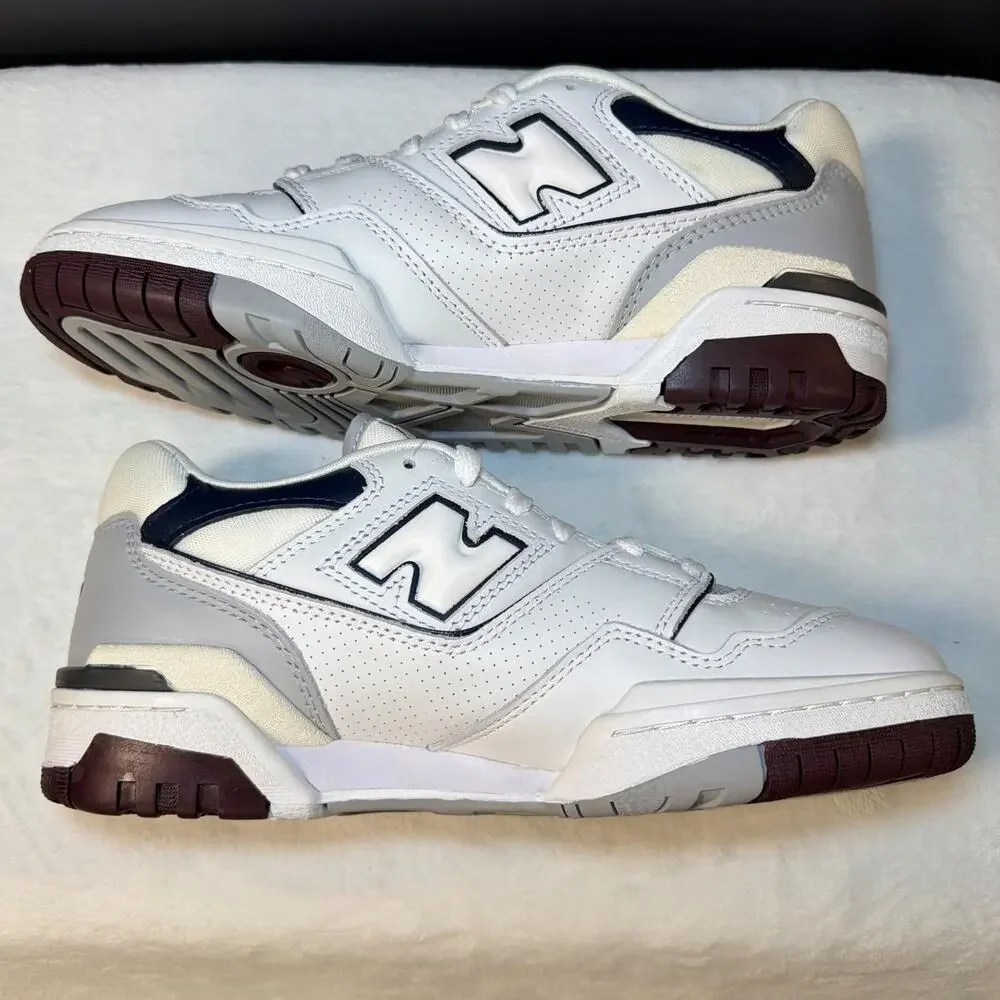 New Balance 550 White Indigo Burgundy | BB550PWB | 6.5M / 8W